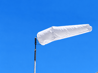 WHITE WINDSOCK